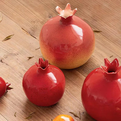 Decorative Red Fruit Ceramic Vase