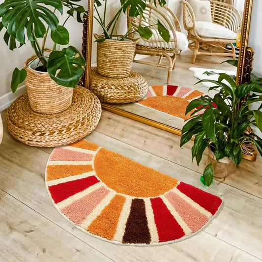 Bright Floral Welcome Mat - Befez