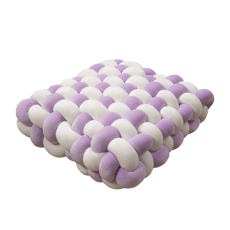 Plush Textured Knot Pillow