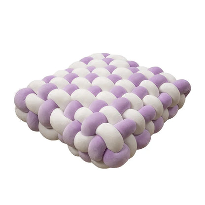Plush Textured Knot Pillow