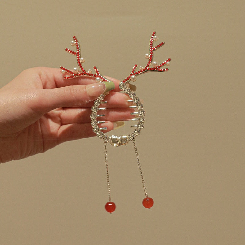 Lovely Deer Hair Tie Ponytail Clip