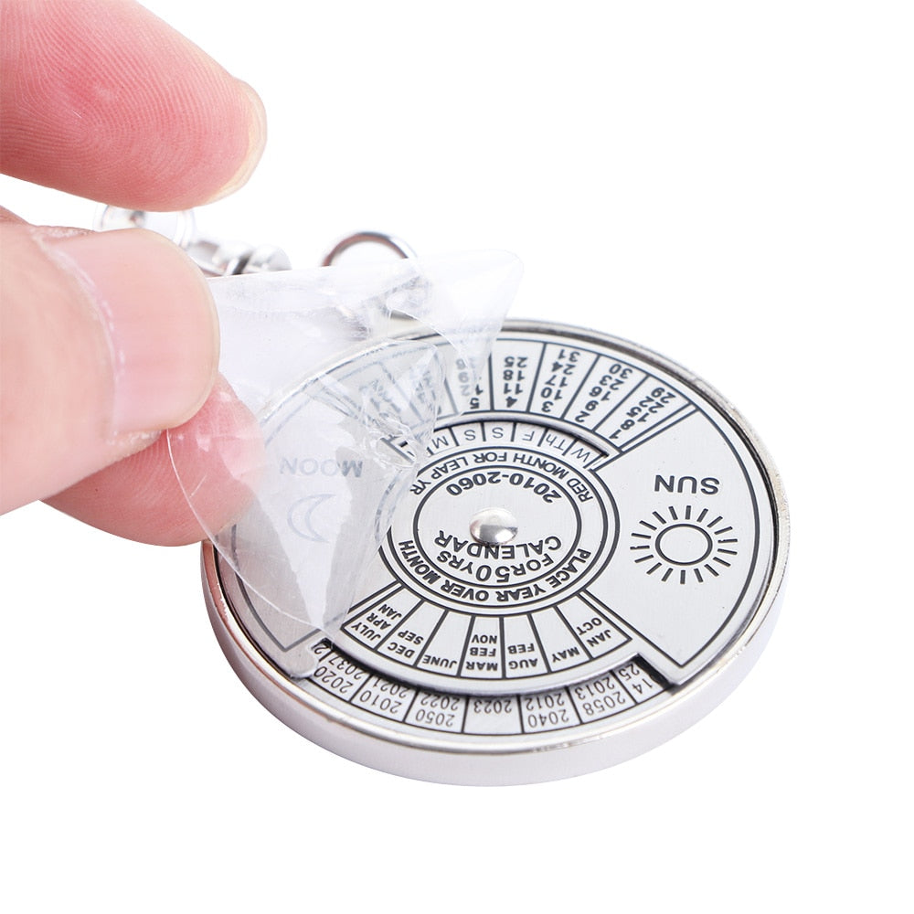 Tiny Daily Metal Pocket Calendar Charm