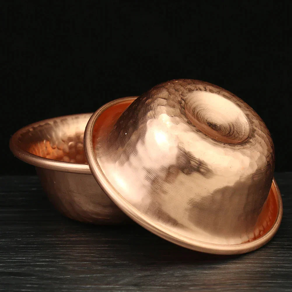 Traditional Copper Buddha Water Bowl Handmade for Meditation