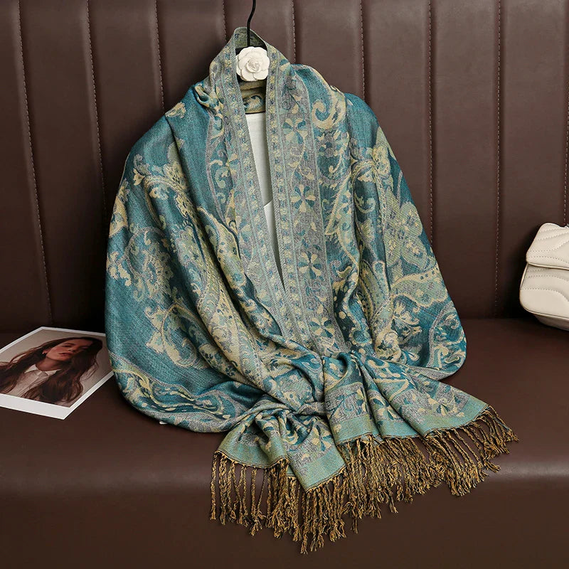 Soft Cashmere Women's Scarf Luxury Warm Print