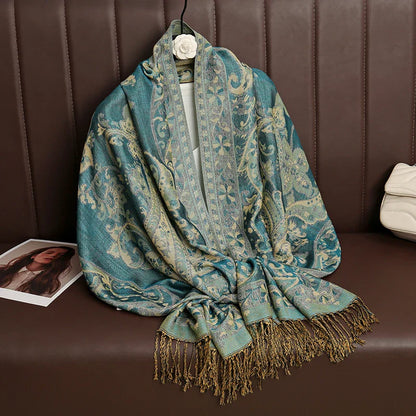 Soft Cashmere Women's Scarf Luxury Warm Print