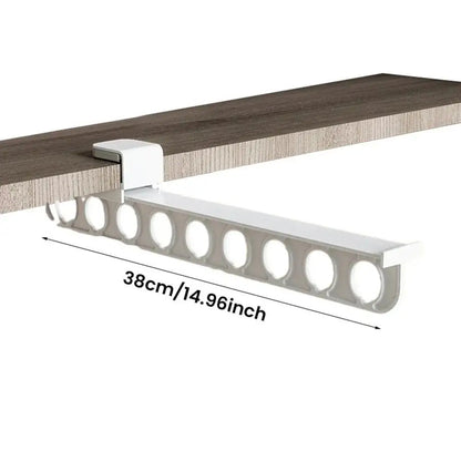 Space Saving Adjustable Closet Hanger Organizer Rail - Befez