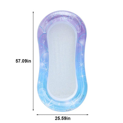 Comfortable Pool Float with Mesh and Armrests