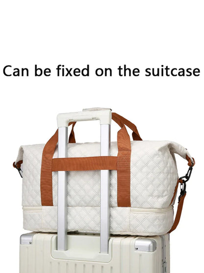 Spacious Sports Duffel Bag with Shoe Pocket