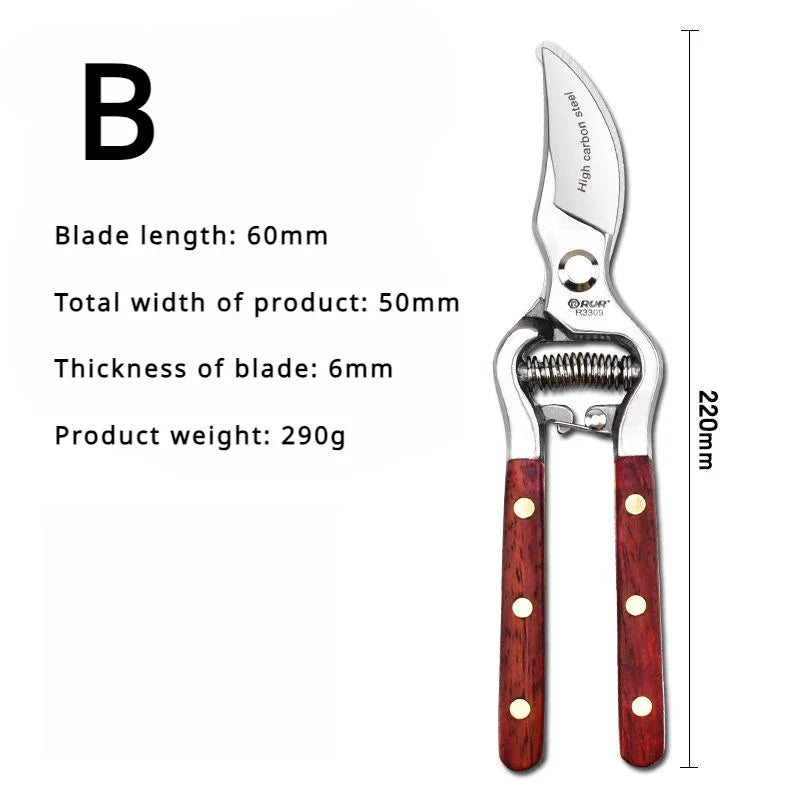 Heavy Duty Garden Pruning Shears 20cm