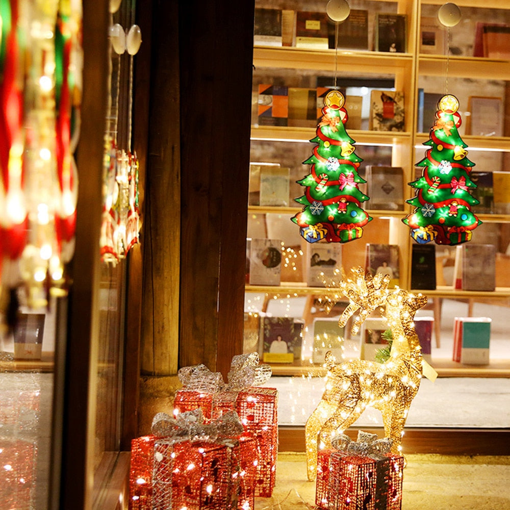 Colorful LED Christmas Window String Lights