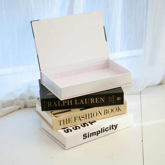 Stylish Book Box Coffee Table Decorative Storage - Befez