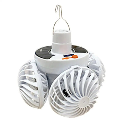 Compact Solar Camping Lantern with Fan