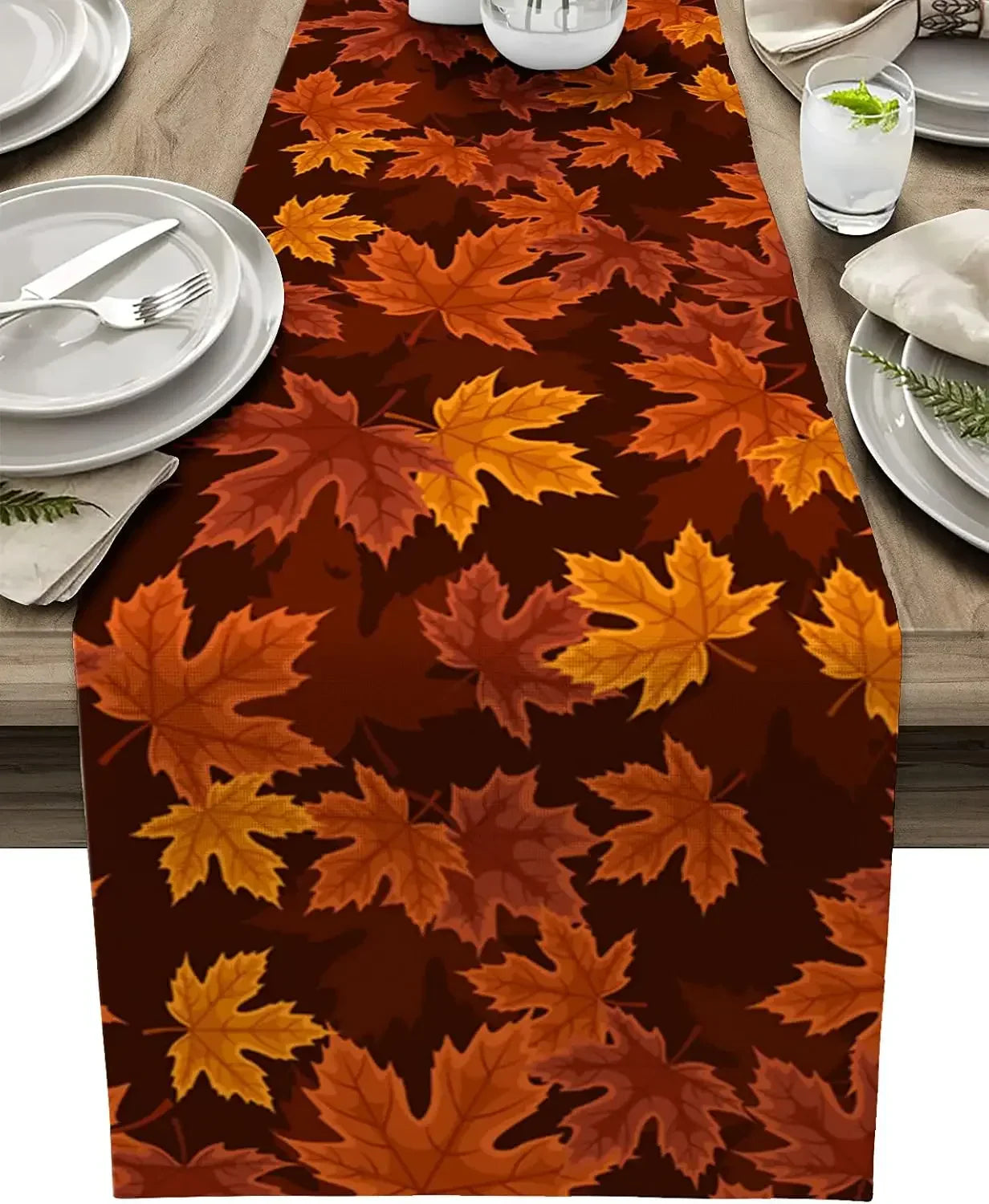Natural Linen Fall Table Runner - Befez