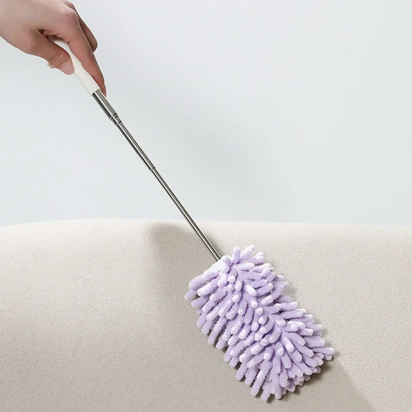 Long Reach Dusting Tool with Extendable Rod