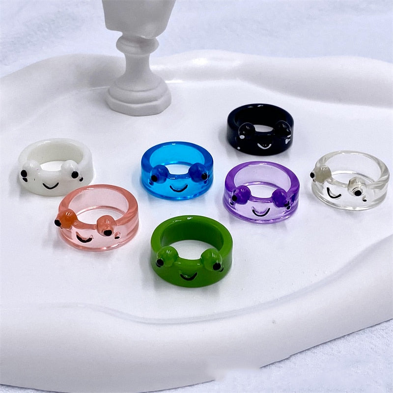 Fun Green Frog Children's Ring