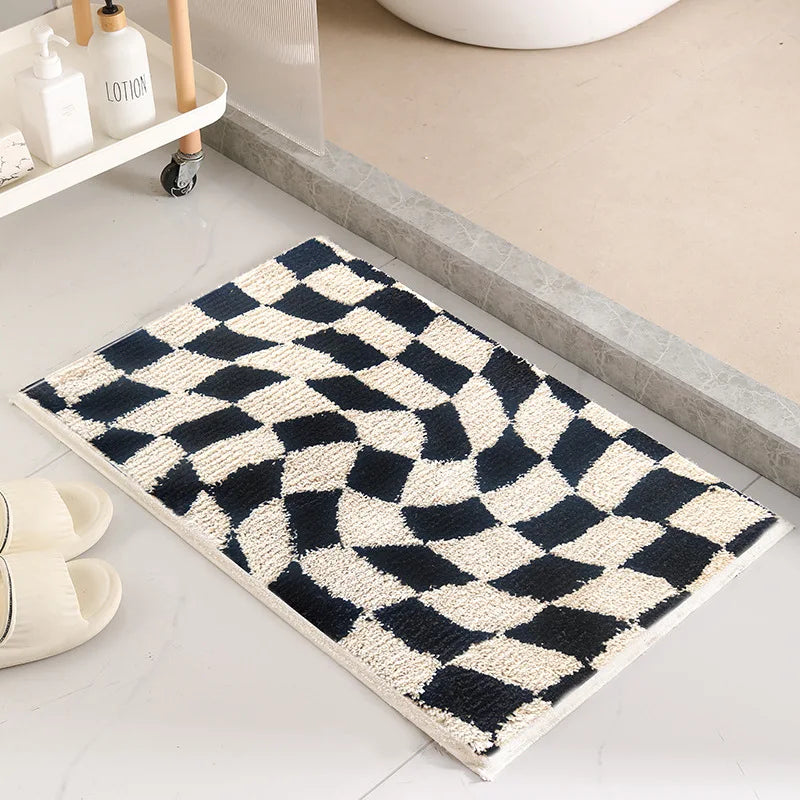 Colorful Tile Pattern Bath Mat