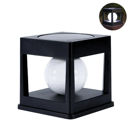 Outdoor Solar Powered Garden Lamp Duo Light
