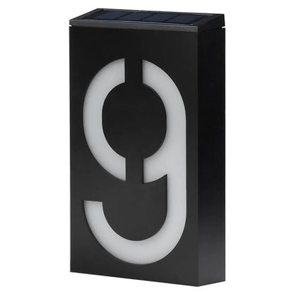 Outdoor Solar Powered House Number Lamp - Befez