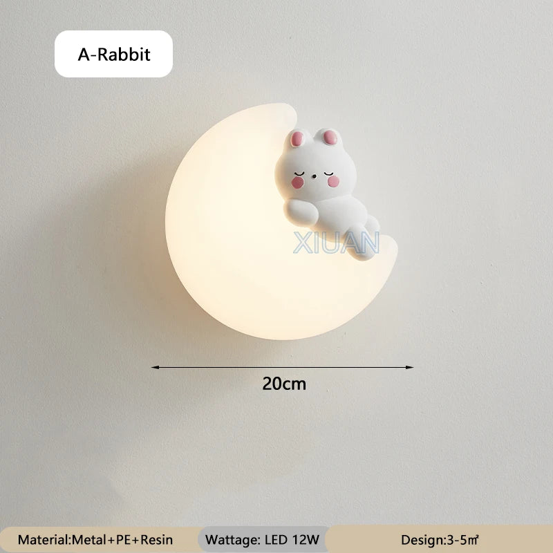 Colorful Kids Moon Night Lamp