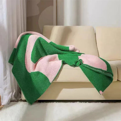 Colorful Striped Throw Blanket