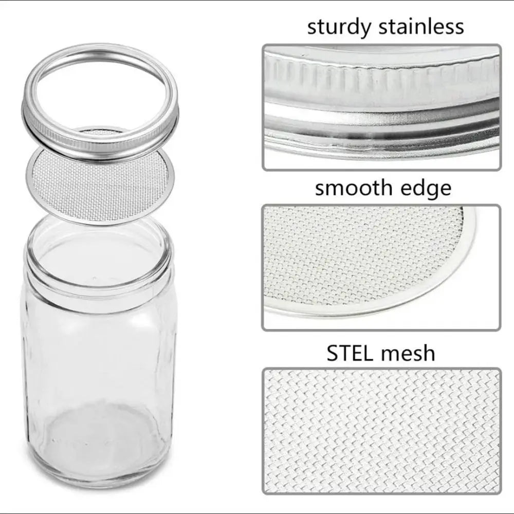 Easy Sprout Grower Kit | Stainless Steel Lid | 2 Sizes