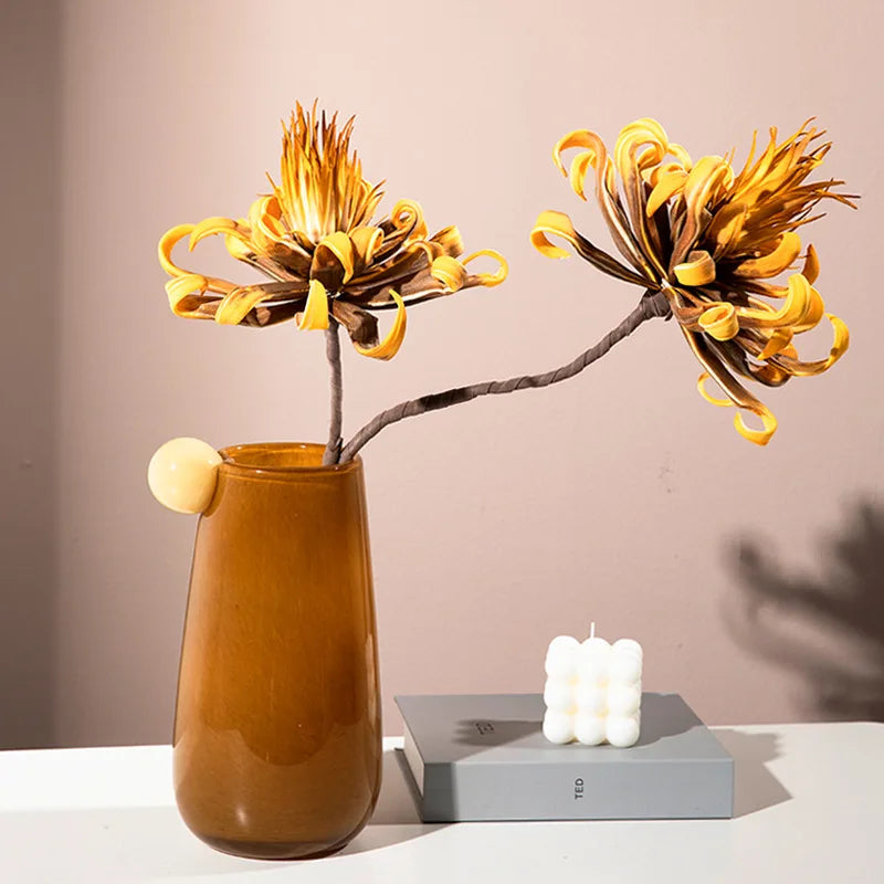 Round Clear Decorative Vase