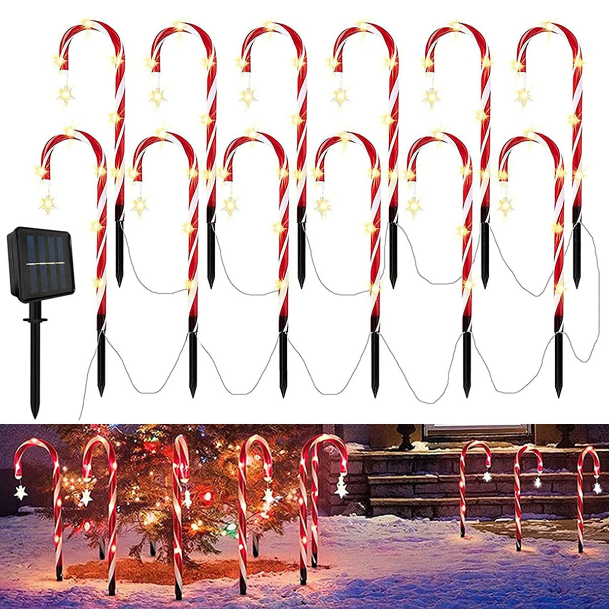 Colorful Outdoor Solar Powered Lamp