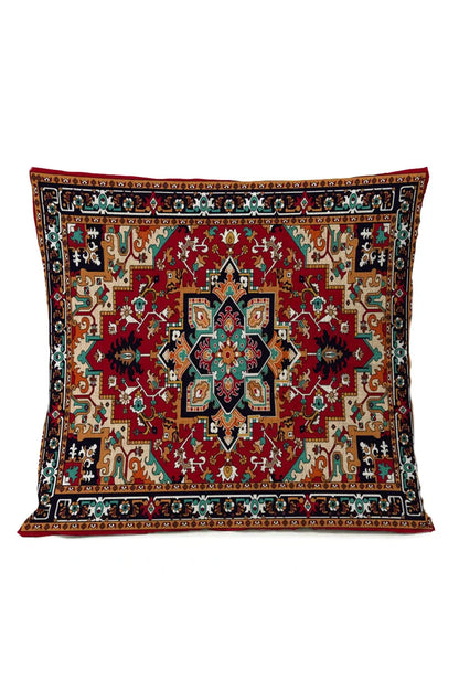 Colorful Global Print Pillow Cover