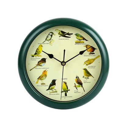 Decorative 10 Inch Bird Song Wall Clock