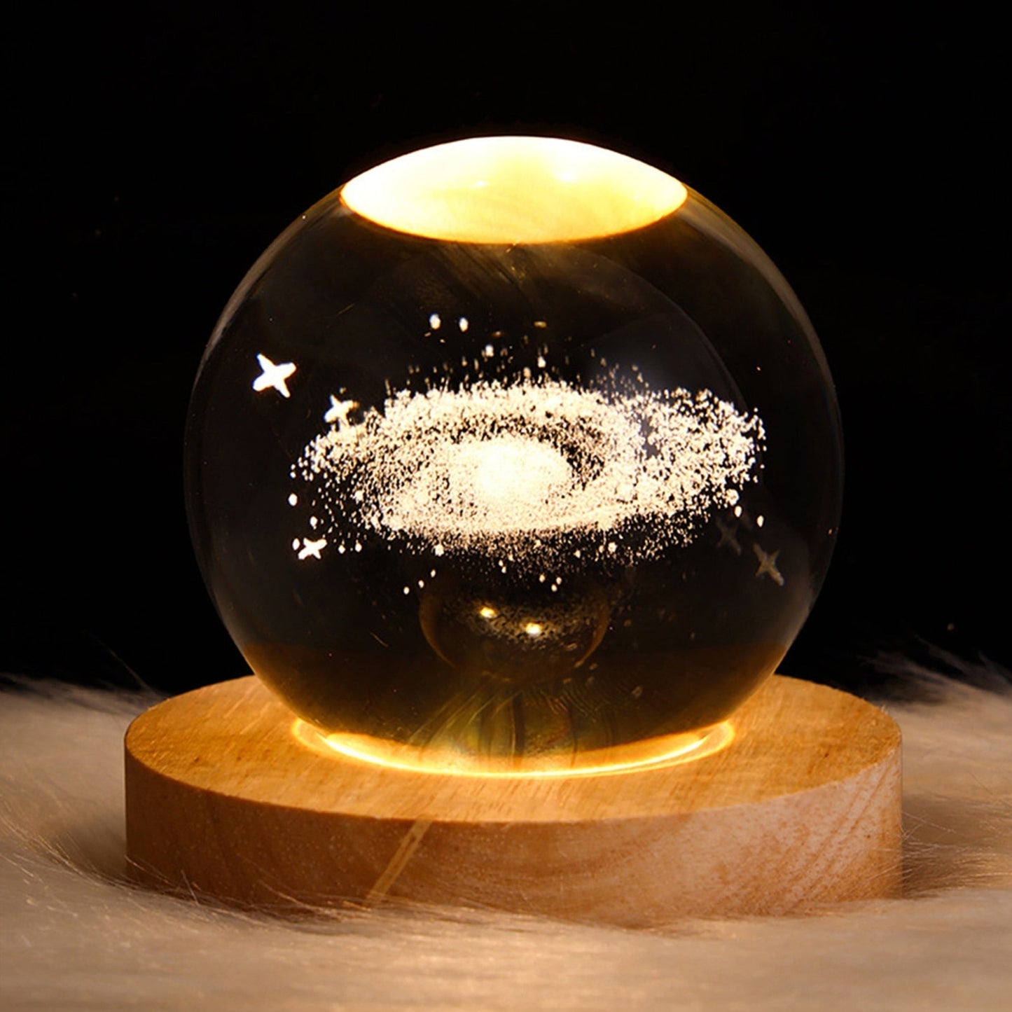 Sparkling Glass Orb Decorative Centerpiece
