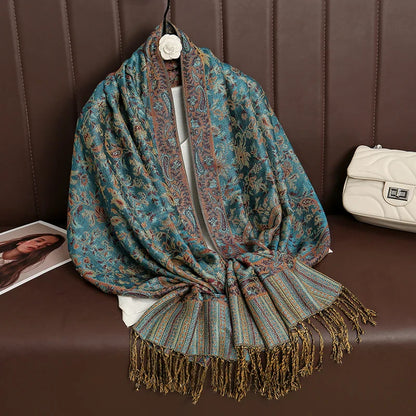 Soft Cashmere Women's Scarf Luxury Warm Print