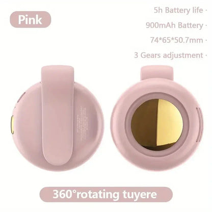 Compact Personal Clip Fan with USB Rechargeable Design
