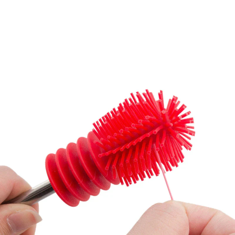 Soft Baby Bottle Cleaner Brush with Removable Head