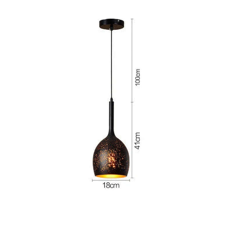 Rustic Metal Pendant Light in Classic Industrial Design - Befez