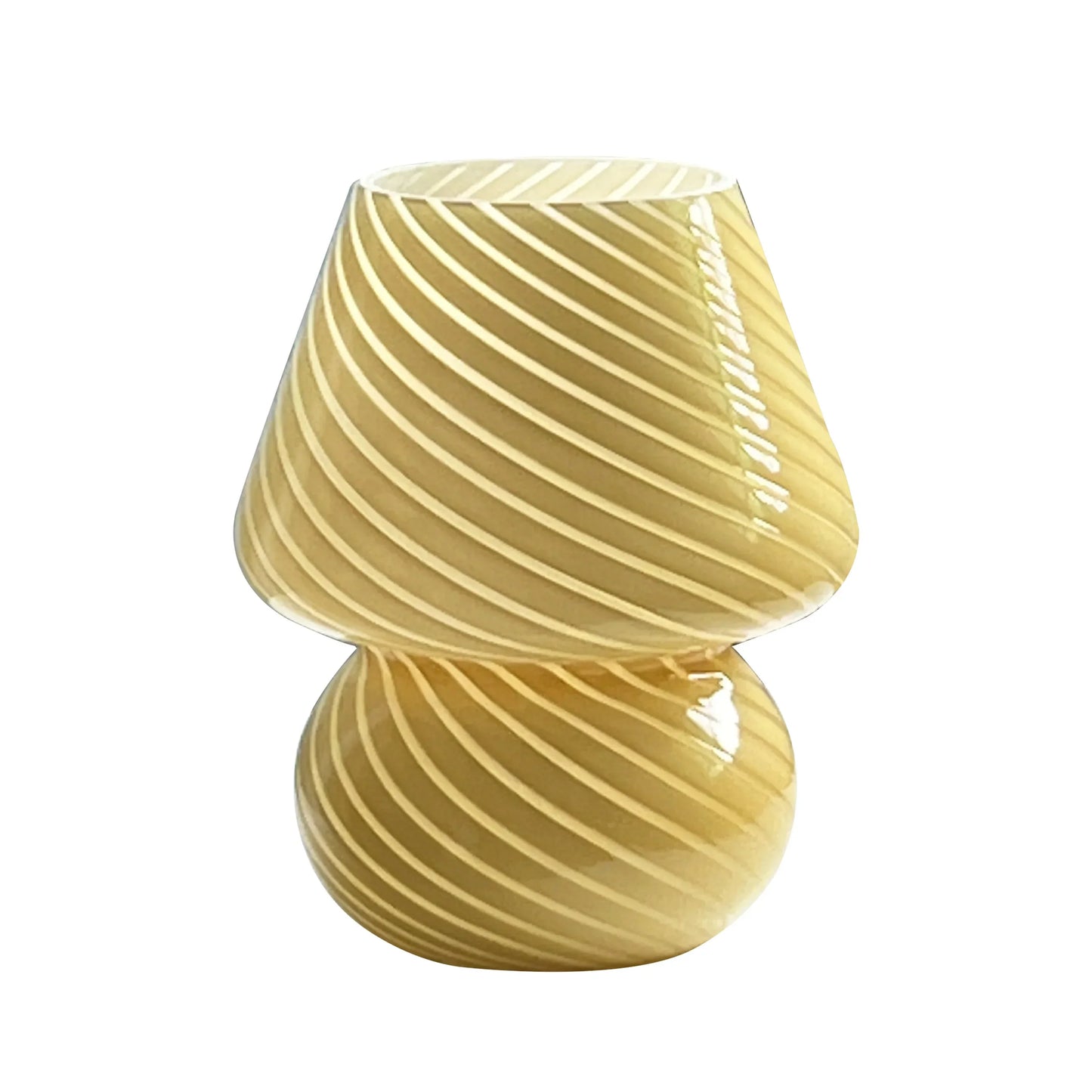 Colorful Glass Mushroom Table Lamp
