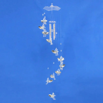 Delicate Metal Wind Chime with Bells and Butterfly