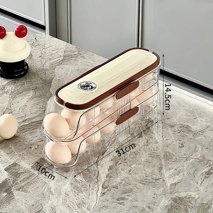 Clear Stackable Egg Tray for Fridge Storage