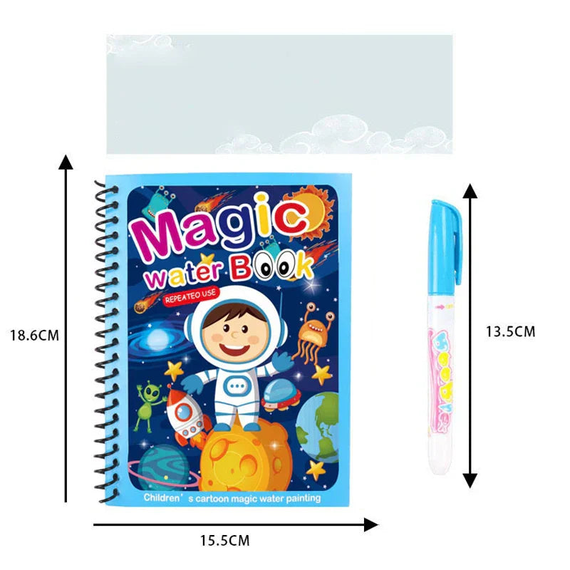 Colorful Kids Water Paint Book Set