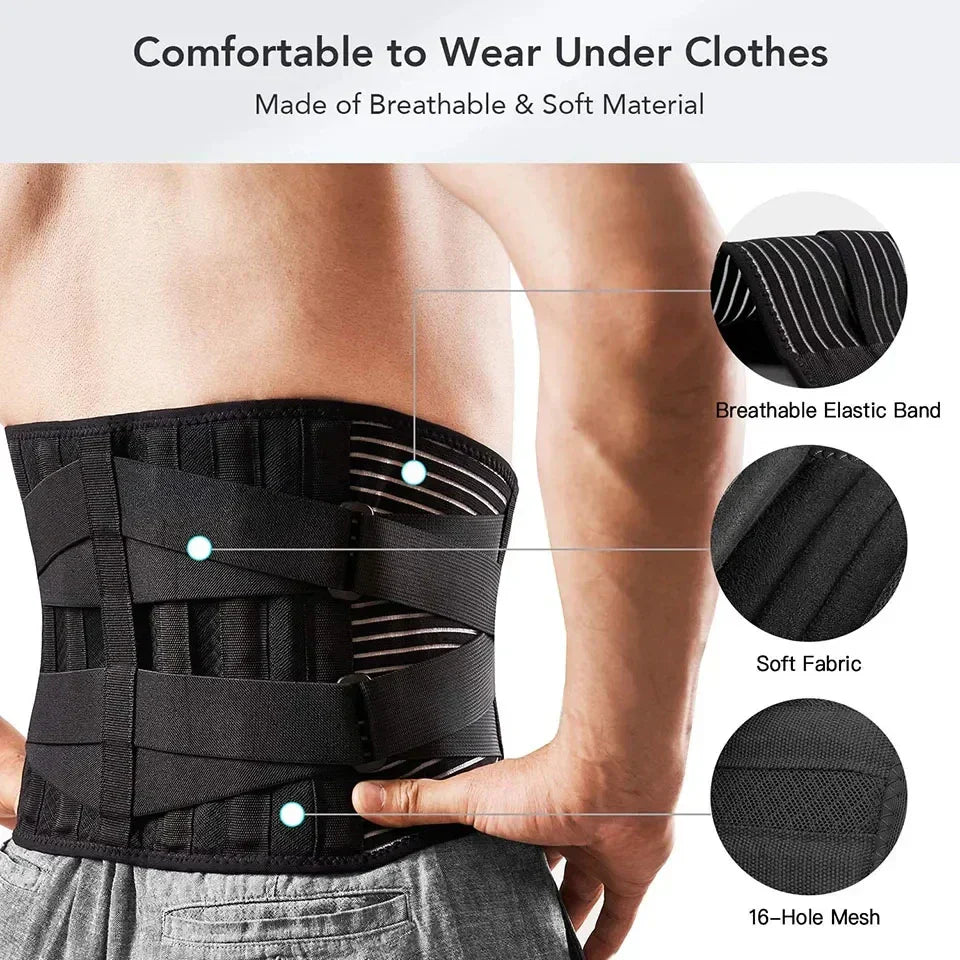 Comfortable Back Support Belt with Adjustable Fit - Befez