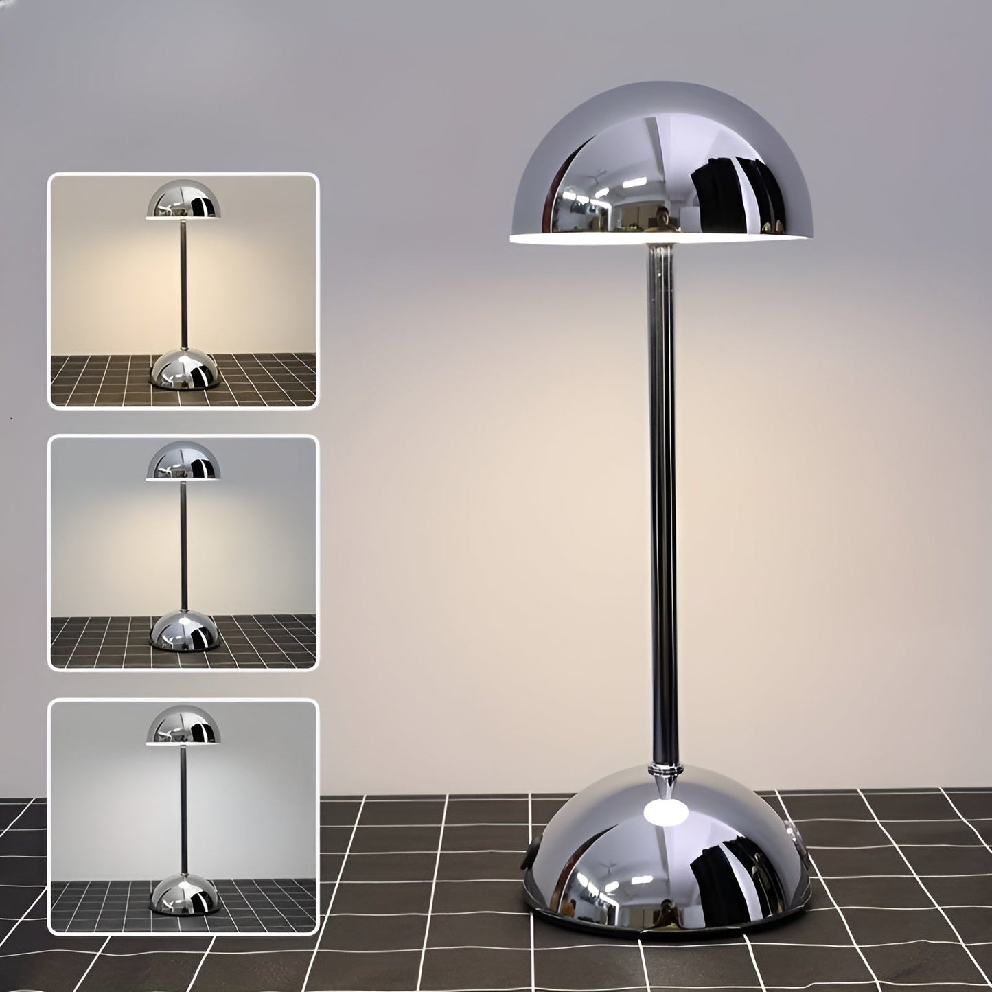 Bright LED Mushroom Table Lamp with Touch Dimmer