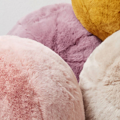 Plush Fuzzy Ball Cushion