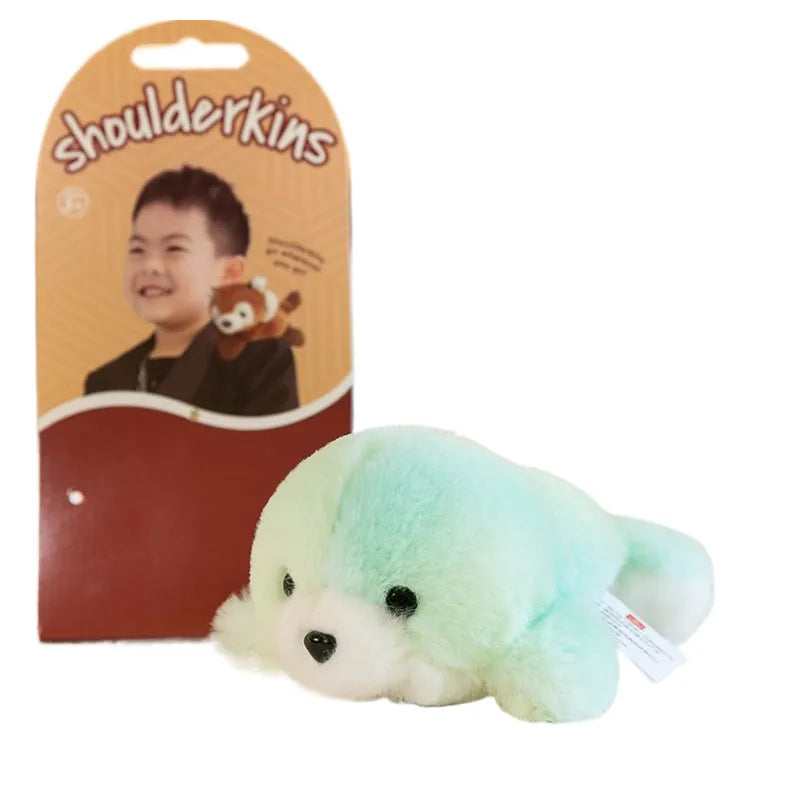 Soft Green Chameleon Plush Pillow