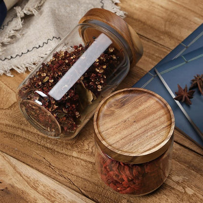Clear Glass Kitchen Storage Jars Airtight Containers