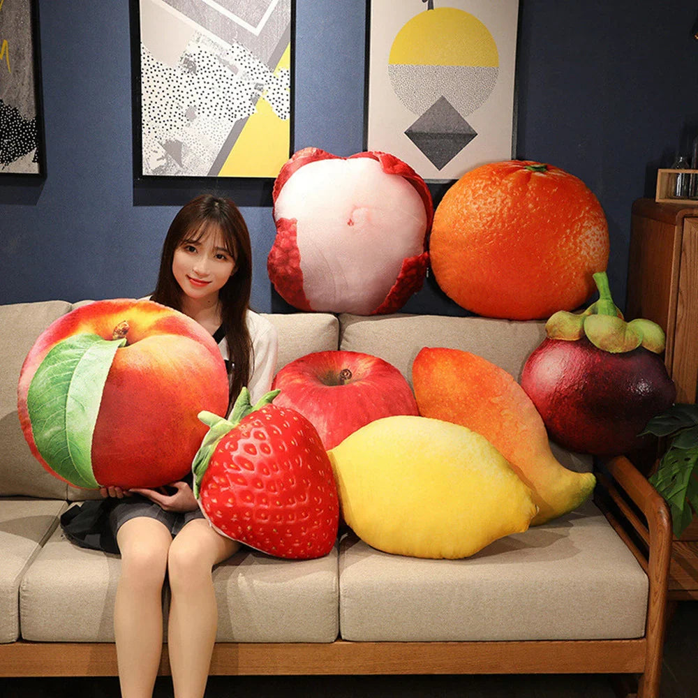 Plush Sweet Fruit Cushion