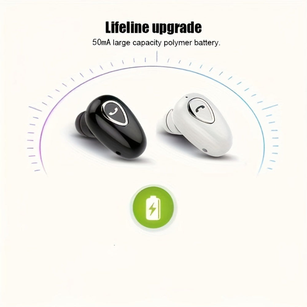 Compact Bluetooth Single Earbud Wireless Headphone