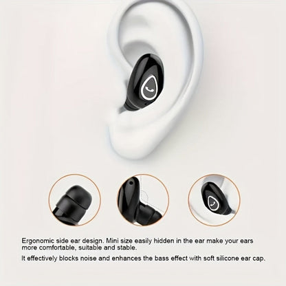 Compact Bluetooth Single Earbud Wireless Headphone
