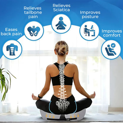 Comfortable Memory Foam Seat Cushion for Back Pain Relief