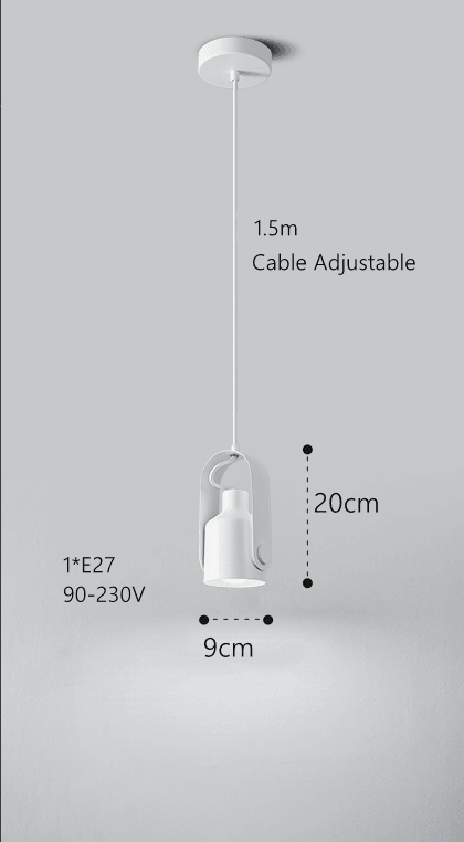 Rustic Wooden Style Pendant Light Modern Metal Finish
