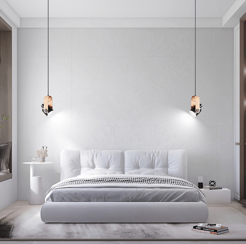 Rustic Wooden Style Pendant Light Modern Metal Finish