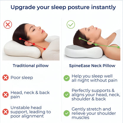 Contour Neck Pillow - Comfort Memory Foam for Side Sleepers